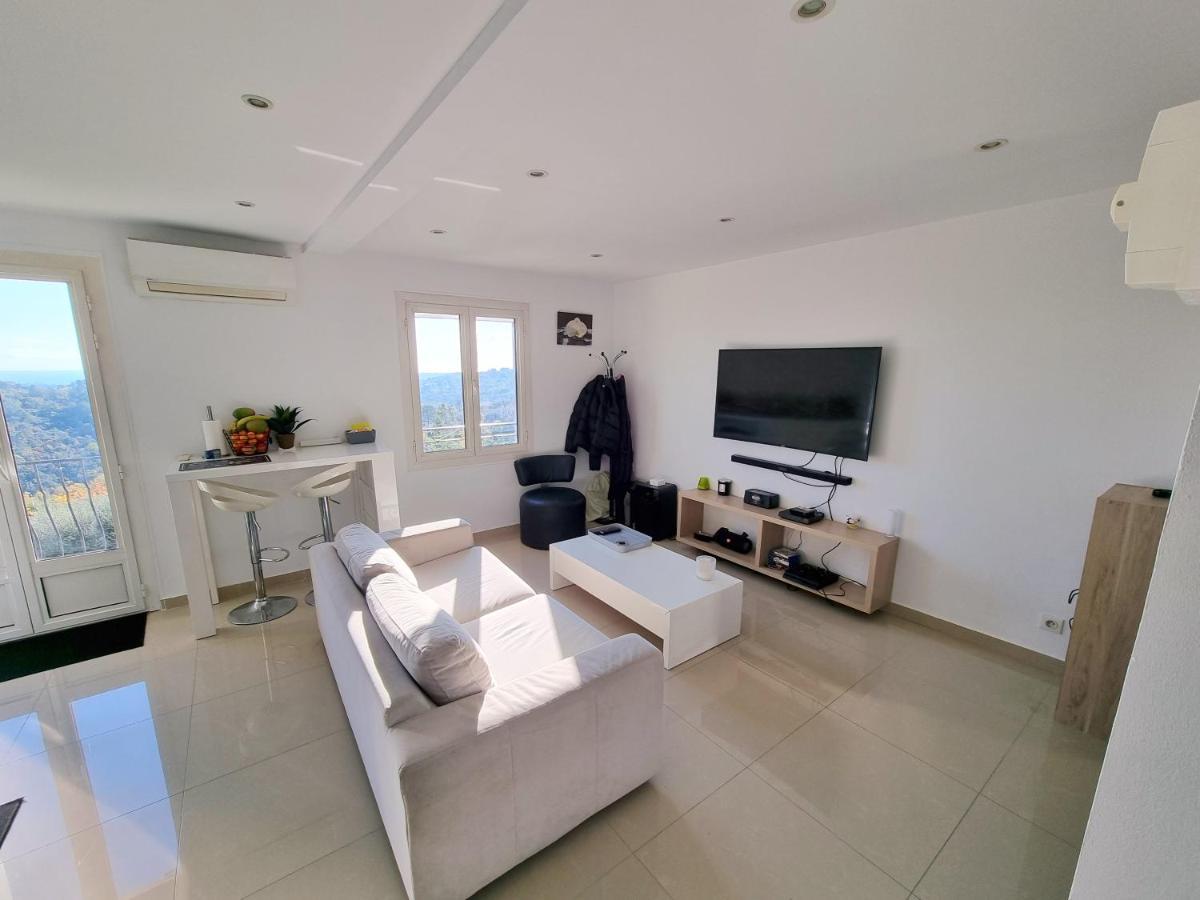 Appartamento 2 Pieces D'Exception Vue Mer Vence Esterno foto